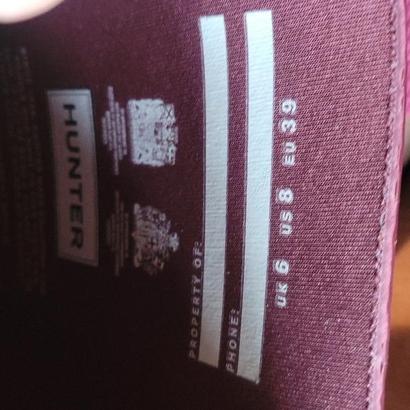 💃🏾 SALE💃🏾Hunter Women's Original Embossed Refined Tall Waterproof Rain Boot - Picture 10 of 10